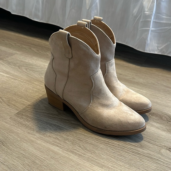 Suede Cowboy Boots - Chariot & Co - Picture 1 of 2